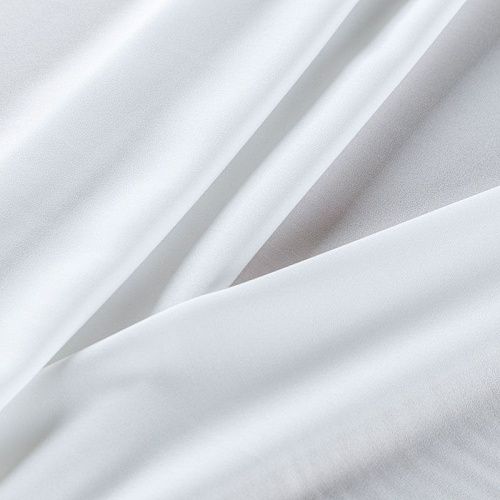 Крепдешин синтетический 029-07348 белый однотонный