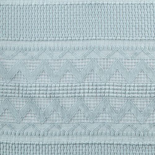 Гипюр-макраме на органзе 012-08454 серо-голубой