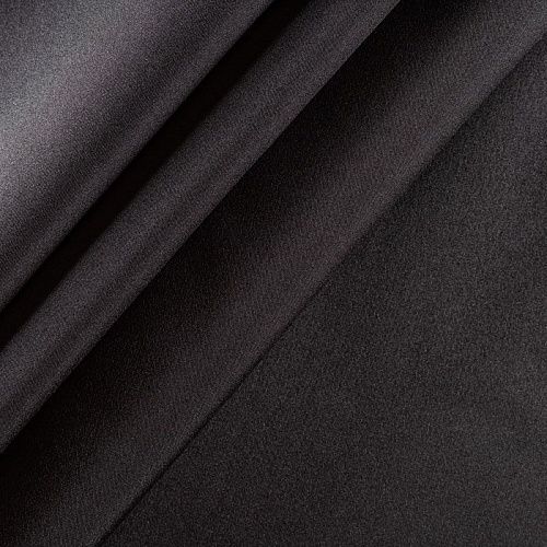 Ткань портьерная сатин h-305 см 16-02-00547 черный однотонный