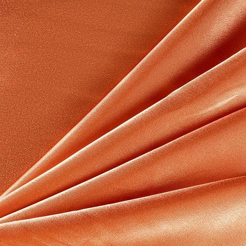 Креп-сатин К33-849 персиковый однотонный