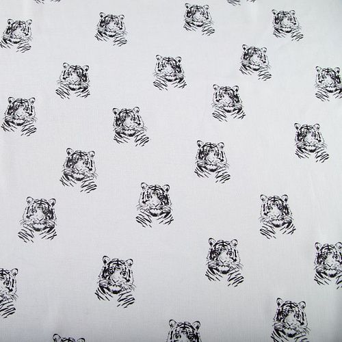 Батист 003-20029 теплый белый принтованный