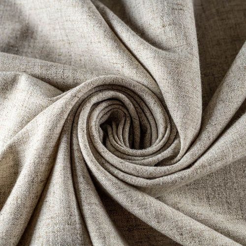 Лен искусственный К33-231 молочно-серый меланжевый