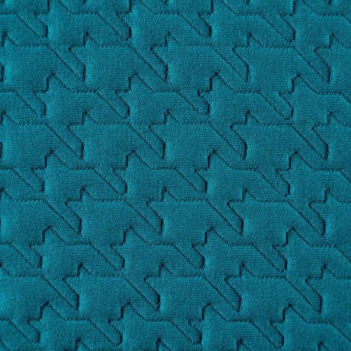 Трикотаж 056-03669 сине-зеленый однотонный