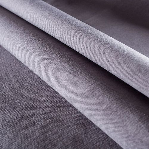 Ткань мебельная бархат 22-02-00793 темно-серый однотонный