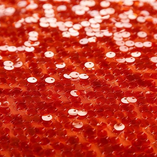 Пайетки на сетке 055-05750 красная икра однотонный