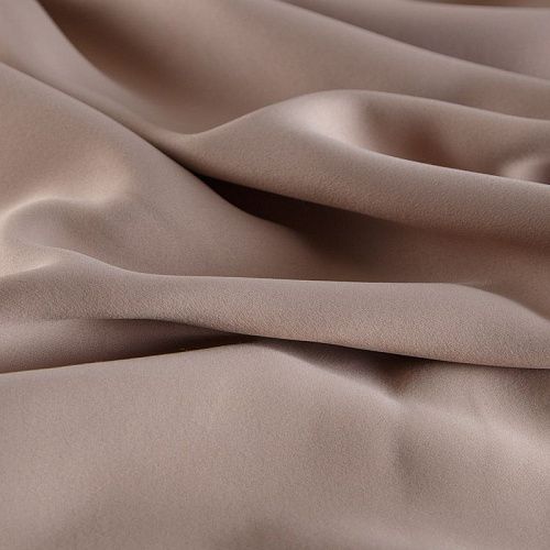 Ткань портьерная блэкаут h-305 см 10-02-15403 бежево-серый однотонный