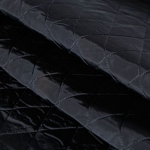 Ткань курточная 033-05377 черный однотонный