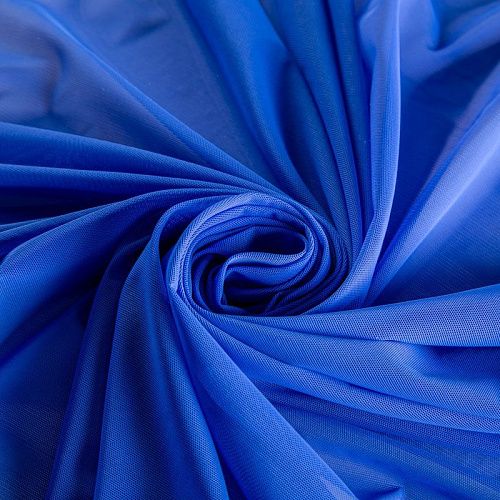 Сетка трикотажная 050-02077 васильковый однотонный