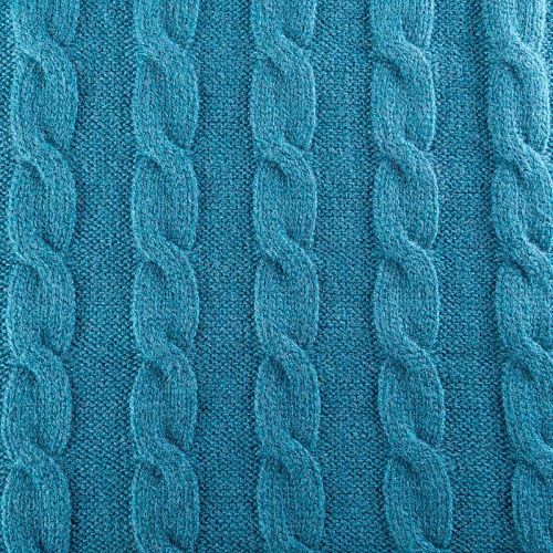 Трикотаж вязаный 056-03465 глубокий сине-зеленый однотонный