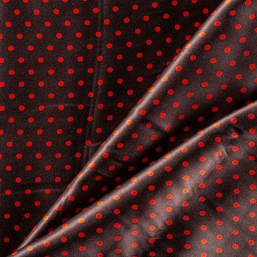 Шелк натуральный К29-601 коричневый принтованный