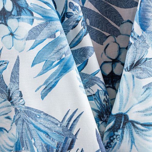 Лен натуральный 035-00936 молочный принтованный