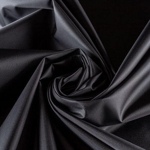 Ткань плащевая оксфорд К37-002 черный однотонный