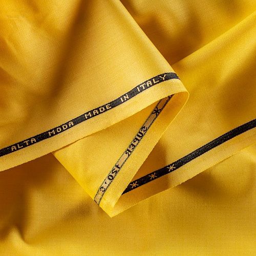 Ткань костюмная К13-378 канареечный желтый однотонный