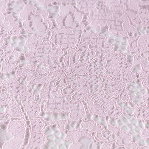 Гипюр К33-505 розовый однотонный