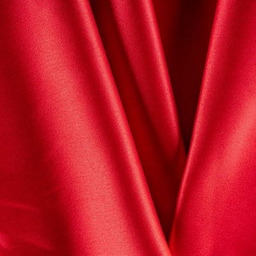 Сатин стрейч К33-807 красный однотонный