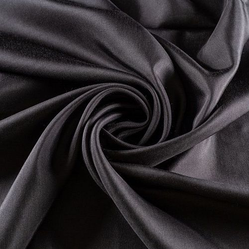 Шелк натуральный К15-1080 черный однотонный