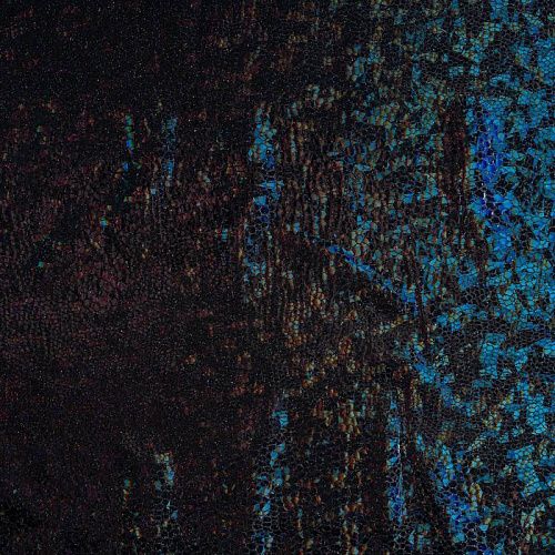 Трикотаж лазер К33-610 черно-синий однотонный