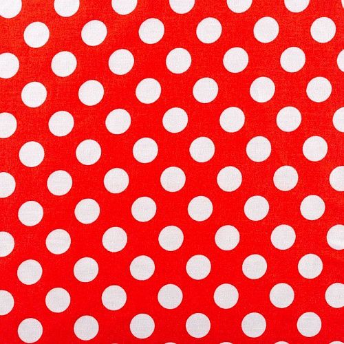 Штапель 069-01426 кораллово-красный принтованный