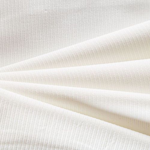 Вельвет 008-05824 молочный однотонный