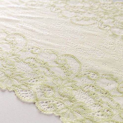 Кружево эластичное 230 мм Ф01-0073 зеленый виноград