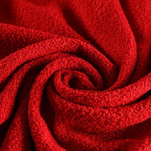 Букле 006-06192 красный однотонный