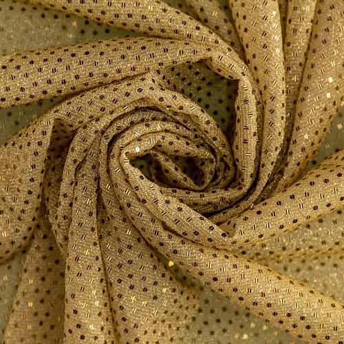 Трикотаж с люрексом К33-534 золотистый однотонный