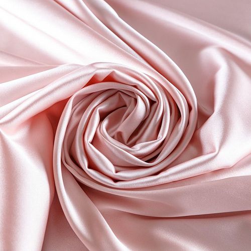 Сатин стрейч 001-09749 светло-розовый однотонный