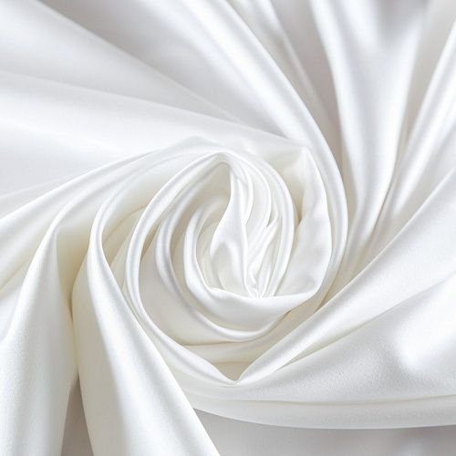 Сатин стрейч 001-09712 молочный однотонный