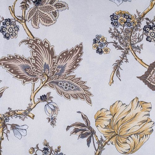 Ткань портьерная Т452-02-03 молочный принтованный