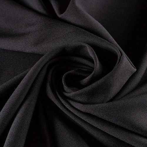 Габардин К28-198 черный однотонный