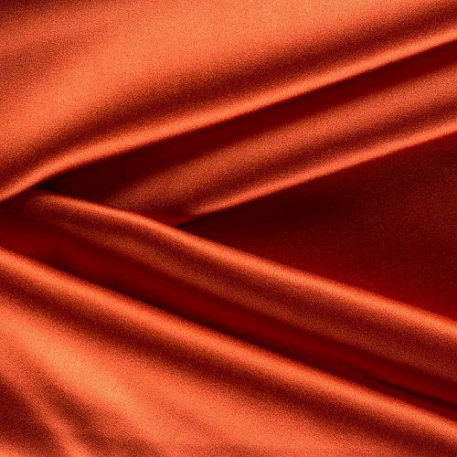 Шелк натуральный К15-1259 терракотовый однотонный