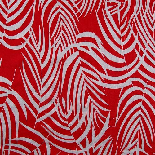 Штапель 069-17549 красный принтованный