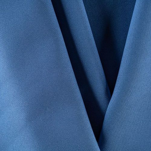 Габардин К25-894 серо-голубой однотонный