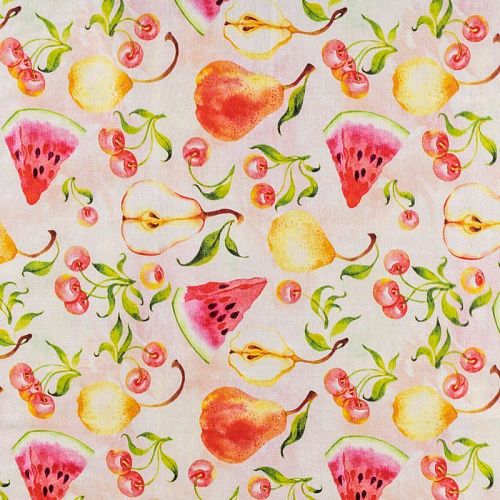 Хлопок К28-779 белый принтованный