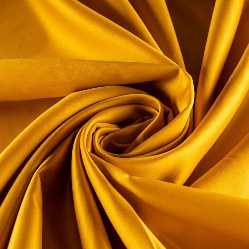 Сатин-тафта К33-751 шафрановый однотонный