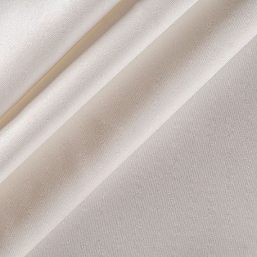 Ткань портьерная сатин h-300 см 16-02-00544 молочный однотонный