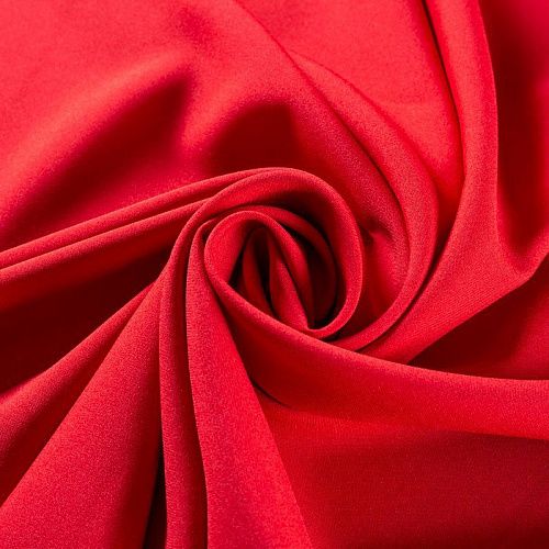 Габардин 011-01935 красный однотонный