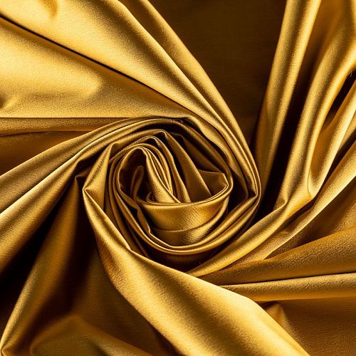 Атлас ватуссо К4-644 темное золото однотонный