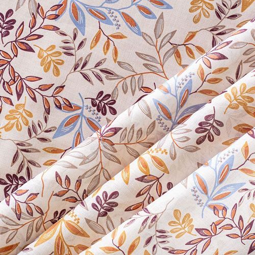 Батист 003-00960 белый принтованный