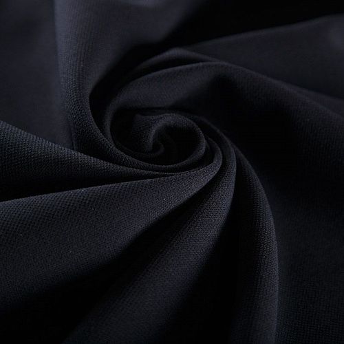 Креп шерстяной 026-06247 черный однотонный