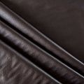 Экокожа на флисе К21-107 темно-коричневый однотонный