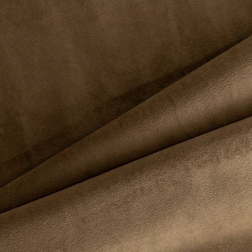 Ткань портьерная бархат h-300 см 500-02-13 бежево-серый однотонный