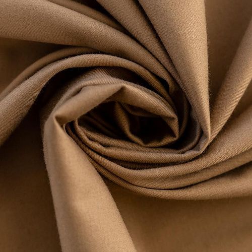 Ткань костюмная К33-418 бежево-желтый однотонный