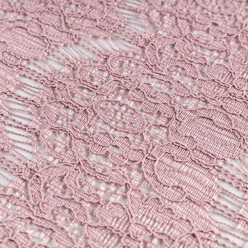 Гипюр К33-677 розовый однотонный