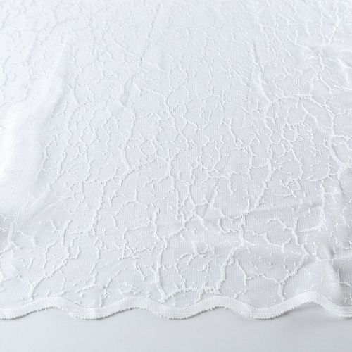 Тюль жаккардовый h-280 см 02-01-04705 белый однотонный