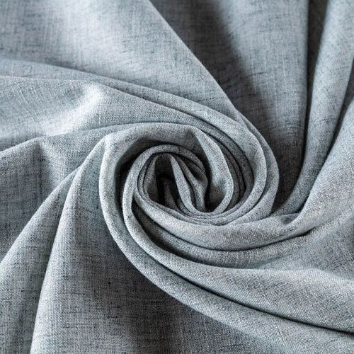 Лен искусственный К33-230 серо-бирюзовый меланжевый