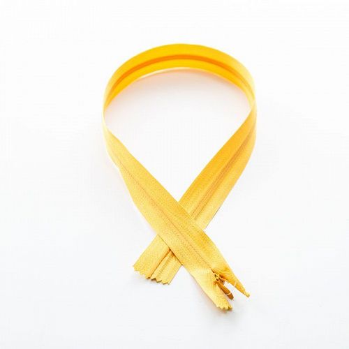 Молния спираль потайная 50 см на плотной тесьме н/р желтый G013P-50S-117