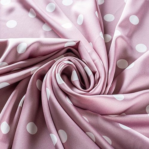 Шелк синтетический 065-01328 розовато-лиловый принтованный