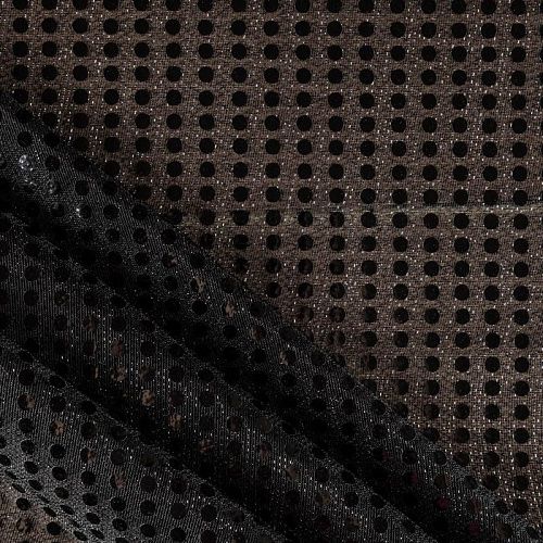 Пайетки на трикотаже К33-1016 черный 