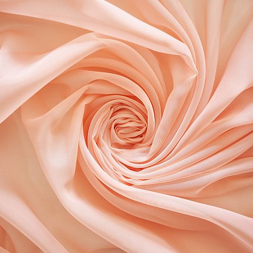 Тюль капрон с утяжелителем h-300 см Т155-03-92 персиково-розовый однотонный